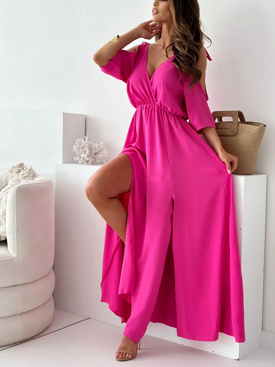 Beautiful Off Shoulder Long Evening Dress