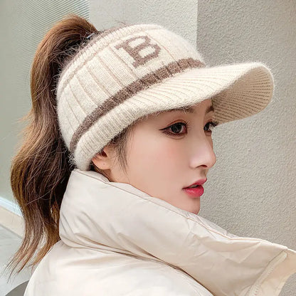 Warm Women's Cable Knit Hat
