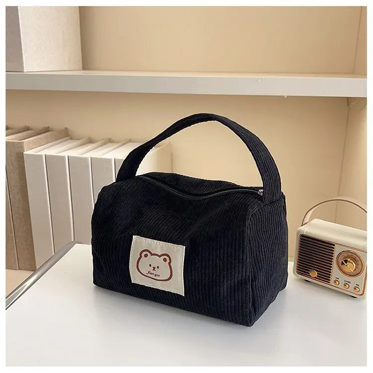 Big Storage Makeup Pouch for Women - Soft Cosmetic Case