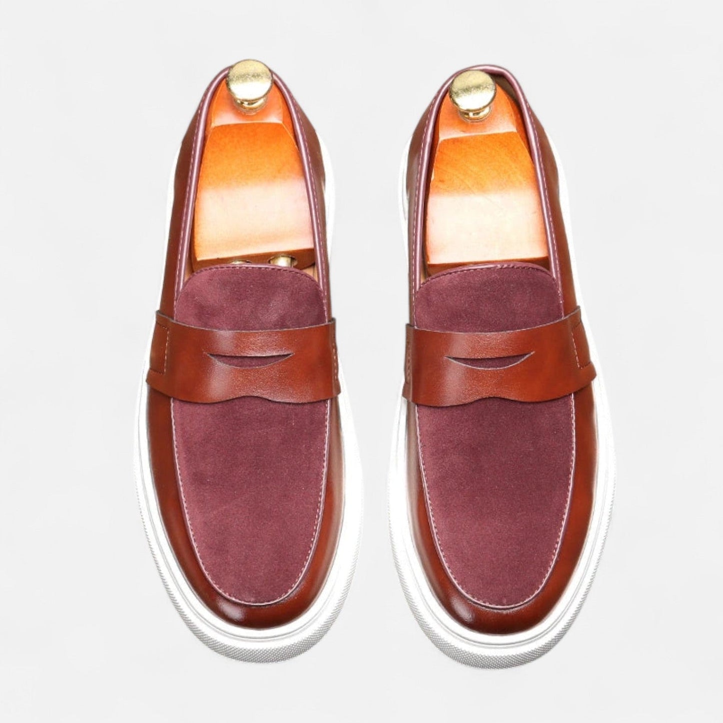 Men’s Hybrid Leather Penny Loafers