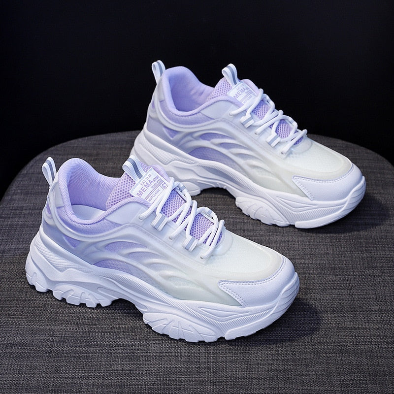 Women's Pretty Pink Lace Sneakers