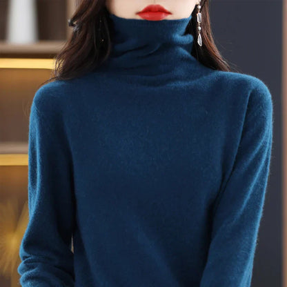 Soft Merino Wool Women's Crew Neck Sweater