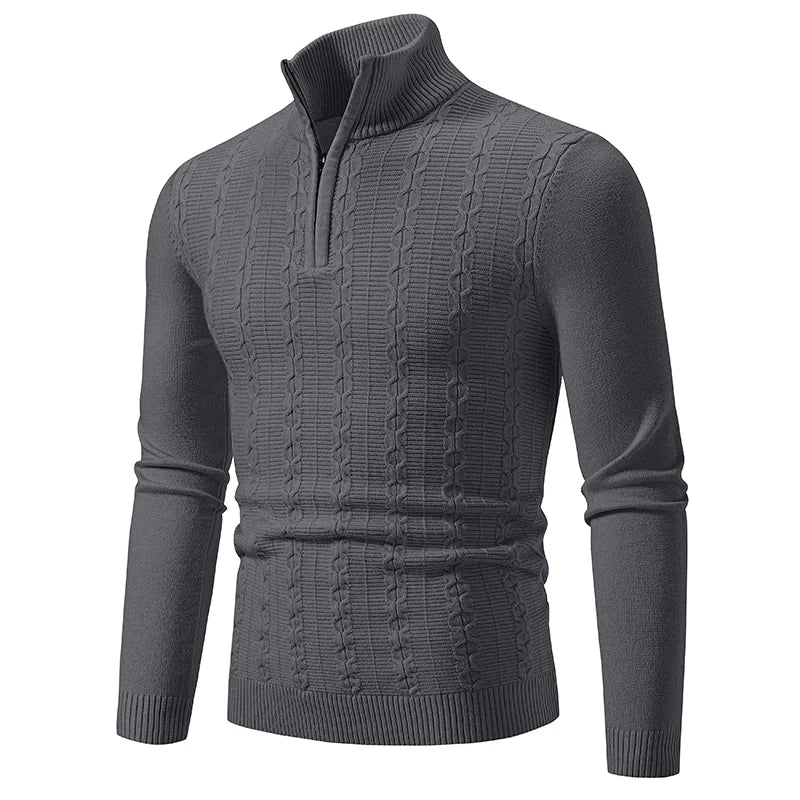 Cozy Men's Winter Crew Neck Pullover Sweater
