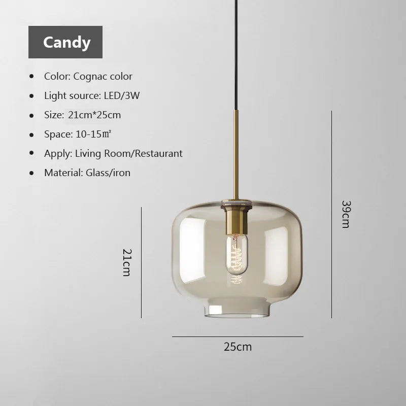 Edgy Metal LED Pendant Lamp