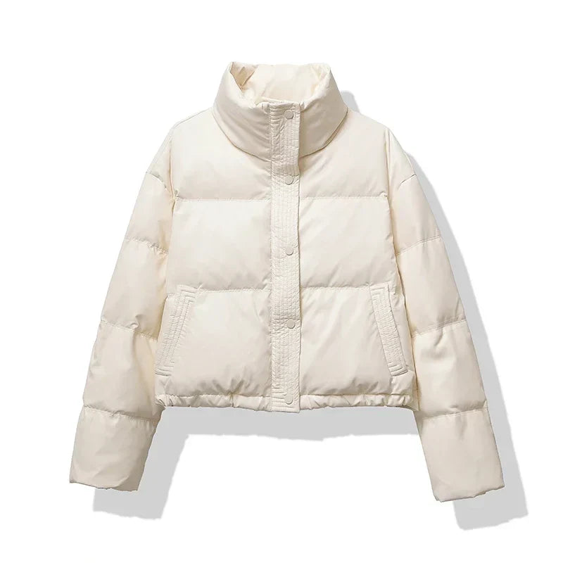 Women's Short Shine Puffer Coat
