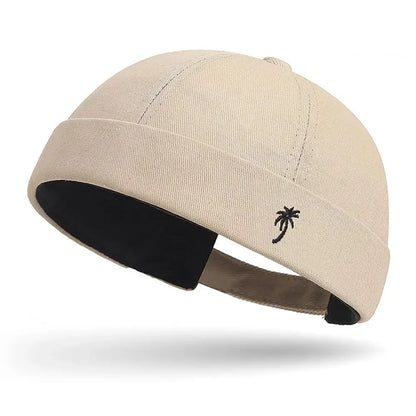 Casual Embroidered Coconut Beanie Cap