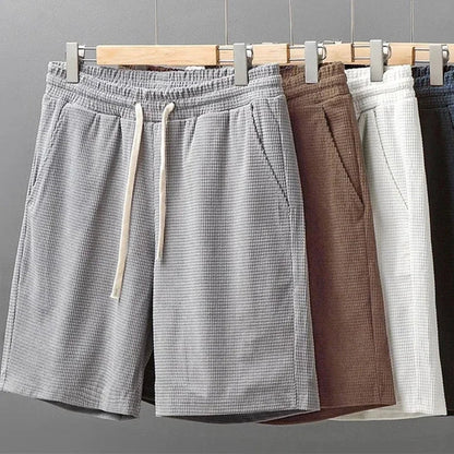 Crest | Waffle Knit Shorts – Soft Breathable Casual Lounge Shorts