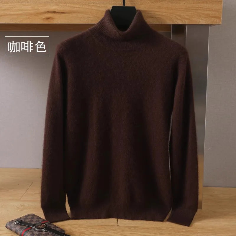 Luxury Soft Cashmere Crew Neck Sweater for Men