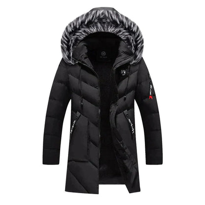 Cevori Fluffy Hooded Design Winter Long Parka