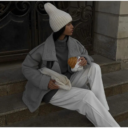 Women’s Fashion Spring Coat – Maja Soft Outerwear for Transitional Seasons