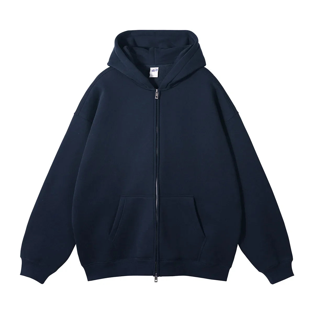 Warm Thick Fleece Zip Up Hooded Cardigan
