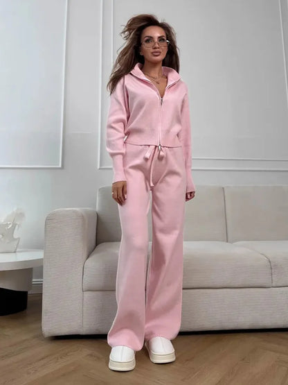 Cozy Sweater and Loose Fit Pant Set