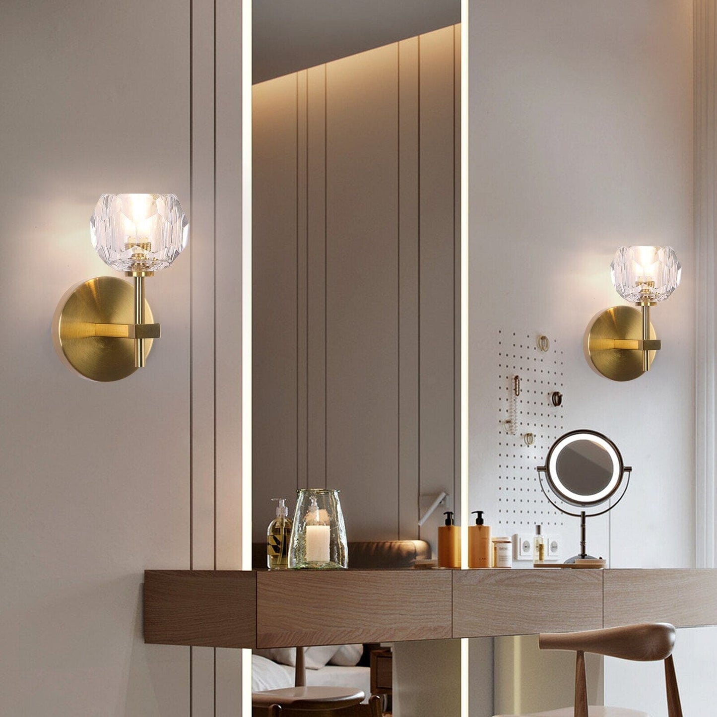 Luxurious Glass Wall Light Fixtures