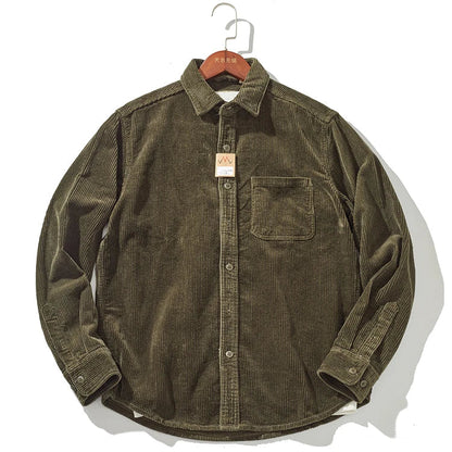 Warm Corduroy Mens Jacket – Fitted Winter Coat