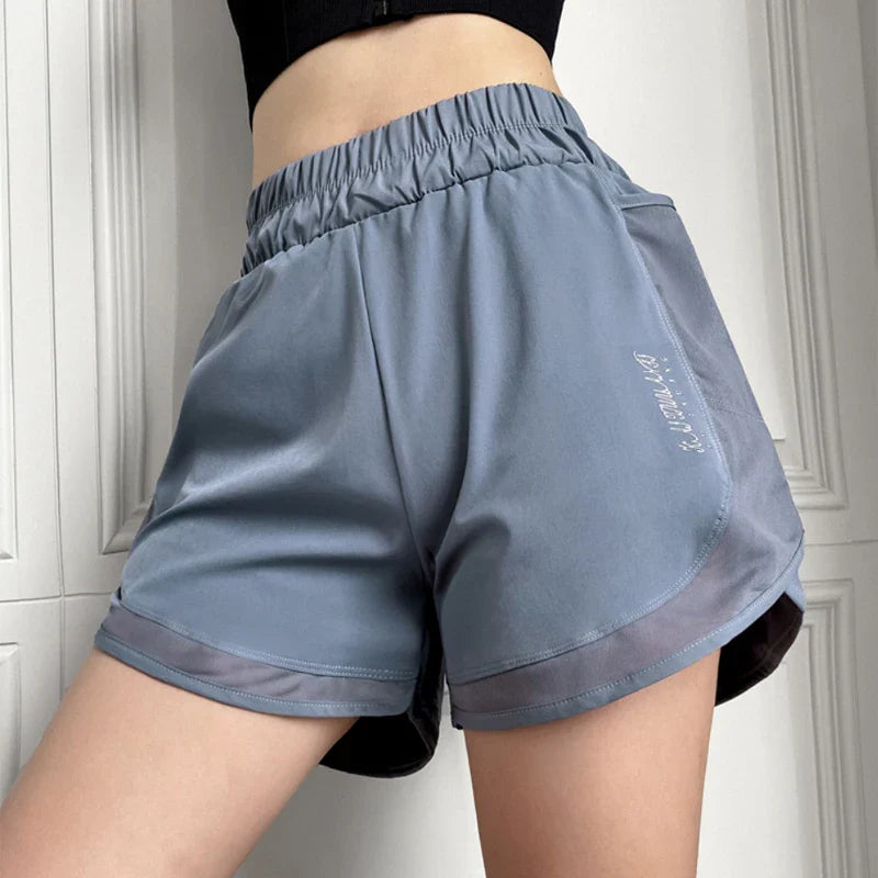 Breathable Athletic High-Waist Running Shorts