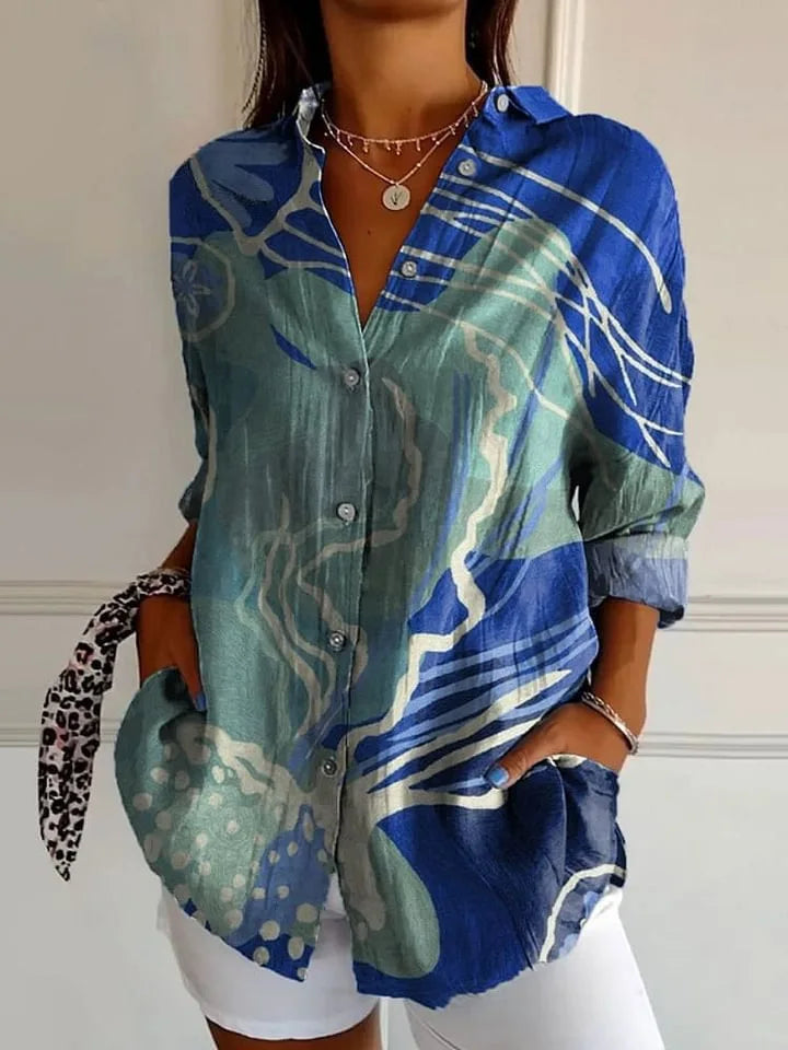 Beautiful Flower Women's Blouse Shirt