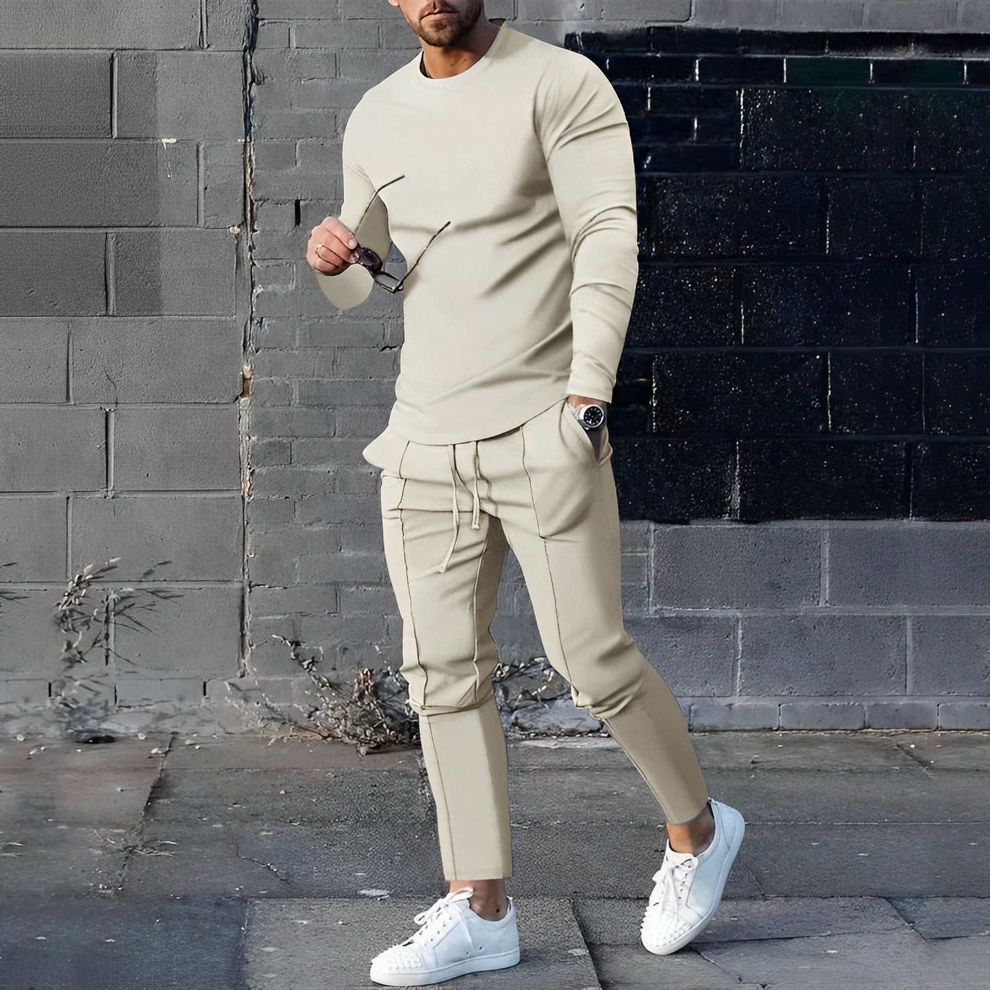 Comfortable 2-Piece Tracksuit Set for Men