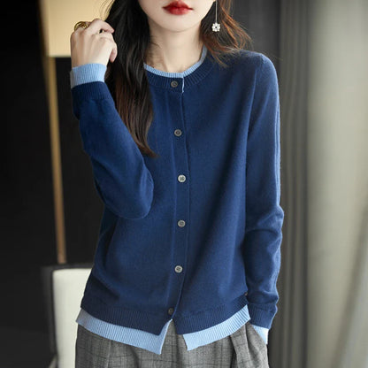 Soft Pastel Open Front Cardigan Sweater for Women - BritishElegance