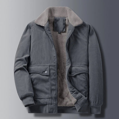 Arthur Relaxed Fit Jacket | Zip Front Flap Pockets Jacket
