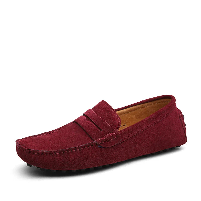 Authentic Leather Slip On Shoes