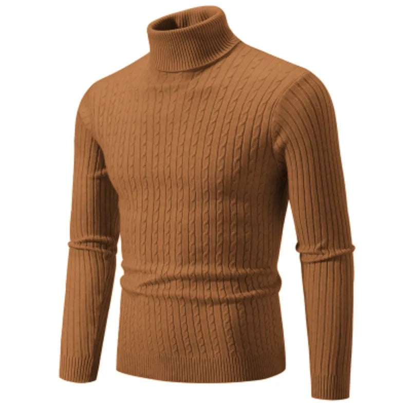 Warm Crew Neck Knit Sweater for Men