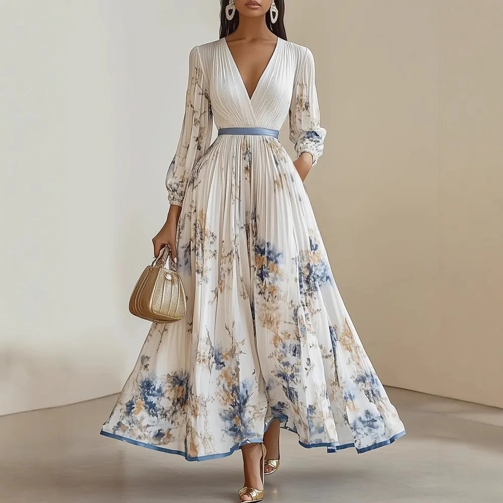 Chic Summer Floral Maxi Dress for Women - BritishElegance
