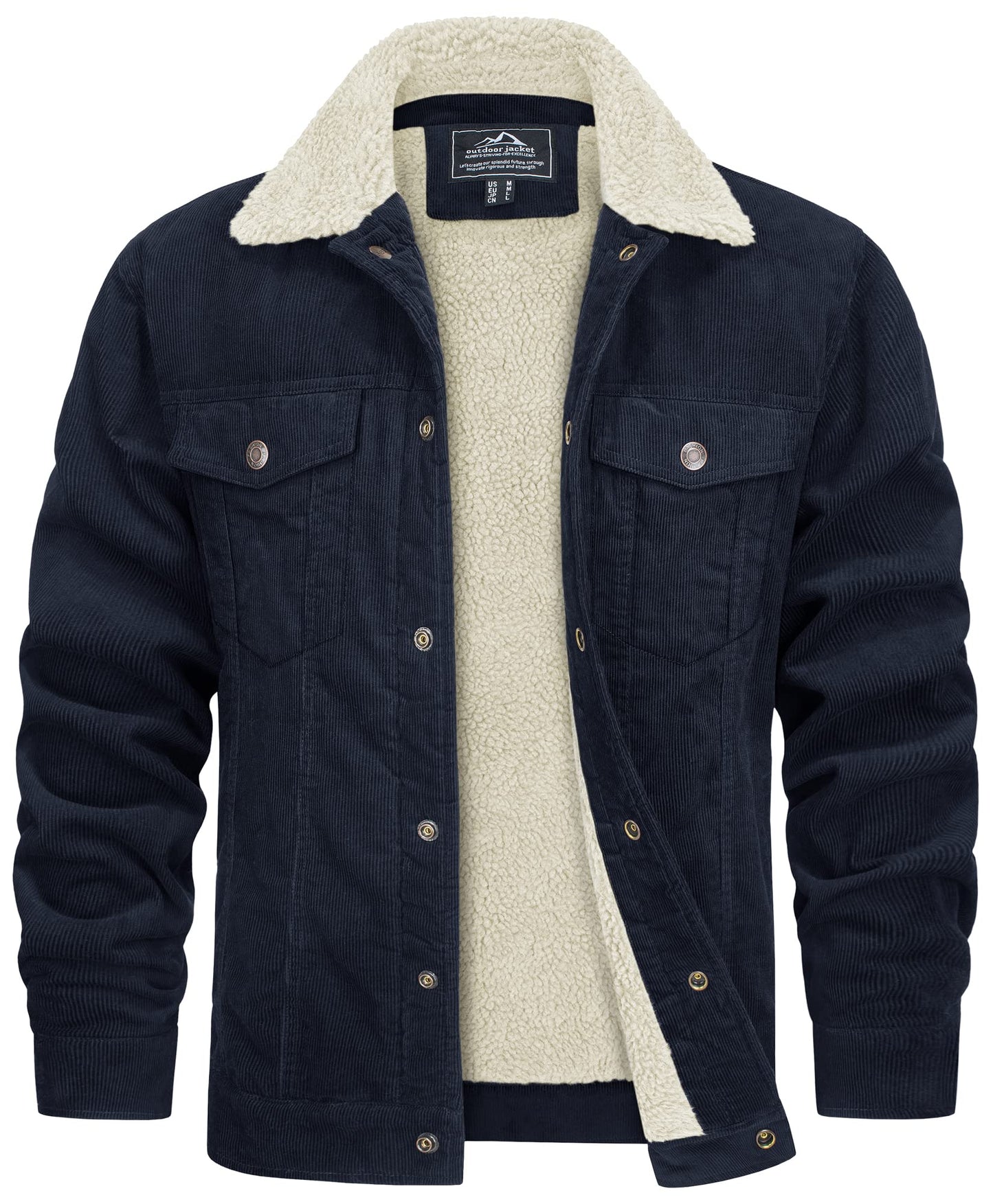 Cevori Weatherproof Teddy Lining Corduroy Jacket