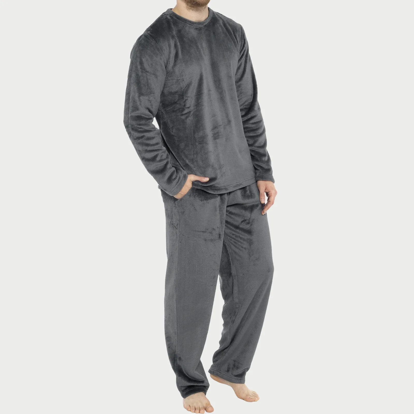 Cozy Plaid Mens Sleepwear Set - BritishElegance
