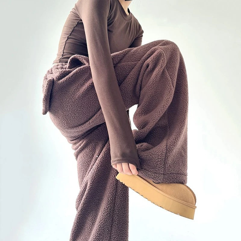 Isla Wide-Leg Sweatpants | Drawstring Waist Sweatpants