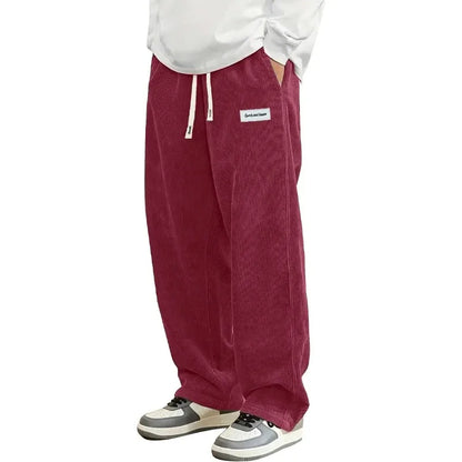 Relaxed Fit Corduroy Casual Pants