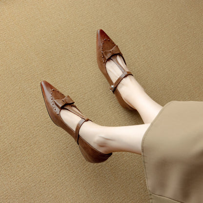 Tiara Genuine Leather Pumps