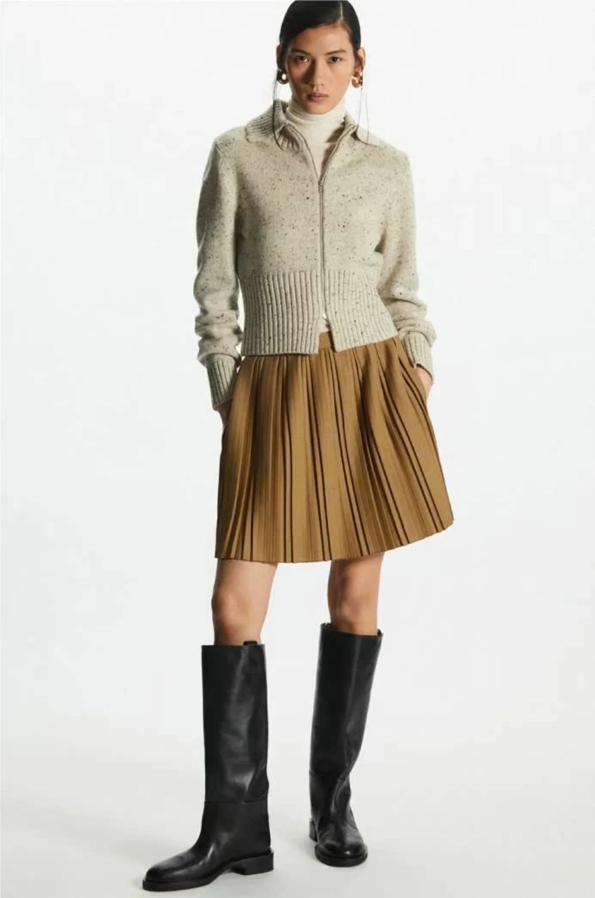 Luxury Fit Short Wool Winter Coat - BritishElegance
