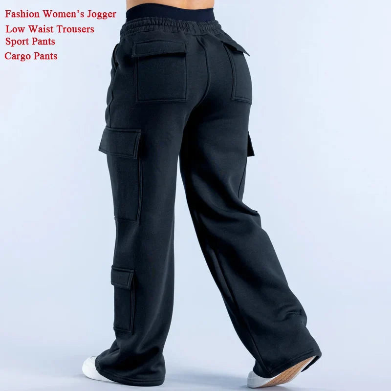 Practical Straight Fit Cargo Work Pants - BritishElegance