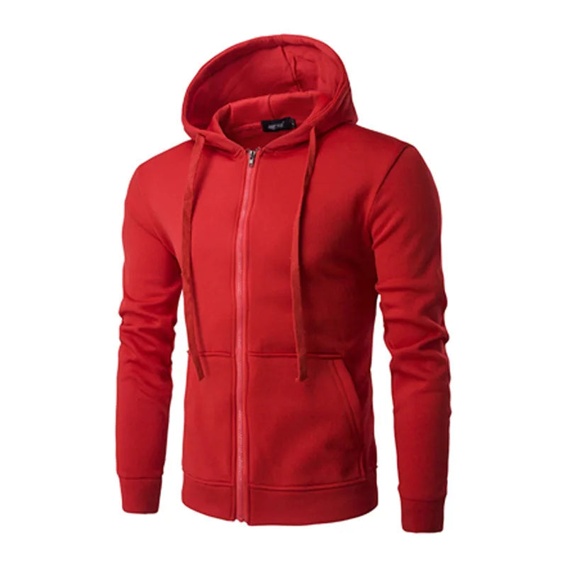 Men's Athletic Slim Fit Zip Hoodie