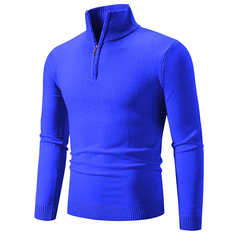 Comfy Men's Quarter Zip Winter Sweater