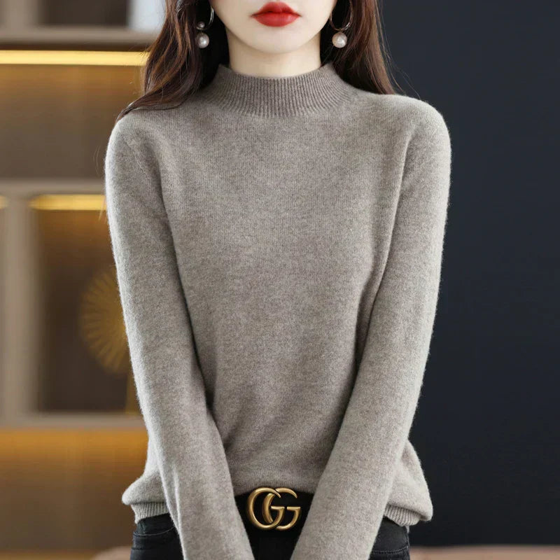 Cozy Pure Wool Women's Winter Sweater - BritishElegance
