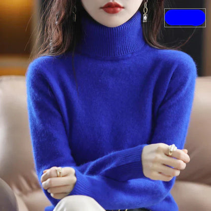 Luxury Soft Cashmere Crew Neck Winter Sweater