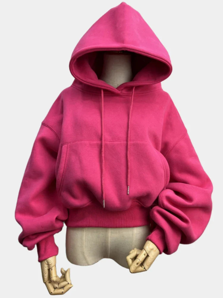 Warm Fleece Hoodie and Pant Set for Women