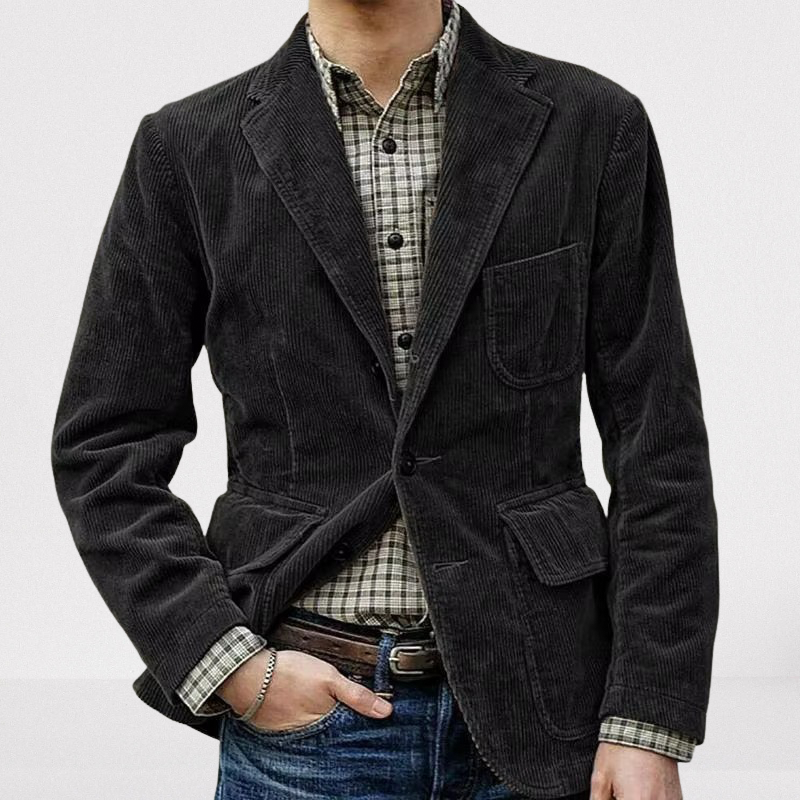 Men’s Wide Wale Corduroy Single Breasted Blazer