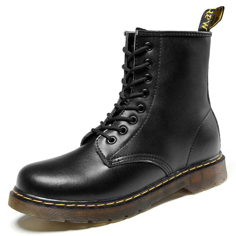 Warm Insulated Leather Chelsea Boots for Men - BritishElegance