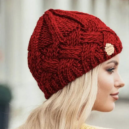 Warm Winter Knit Hat for Ladies