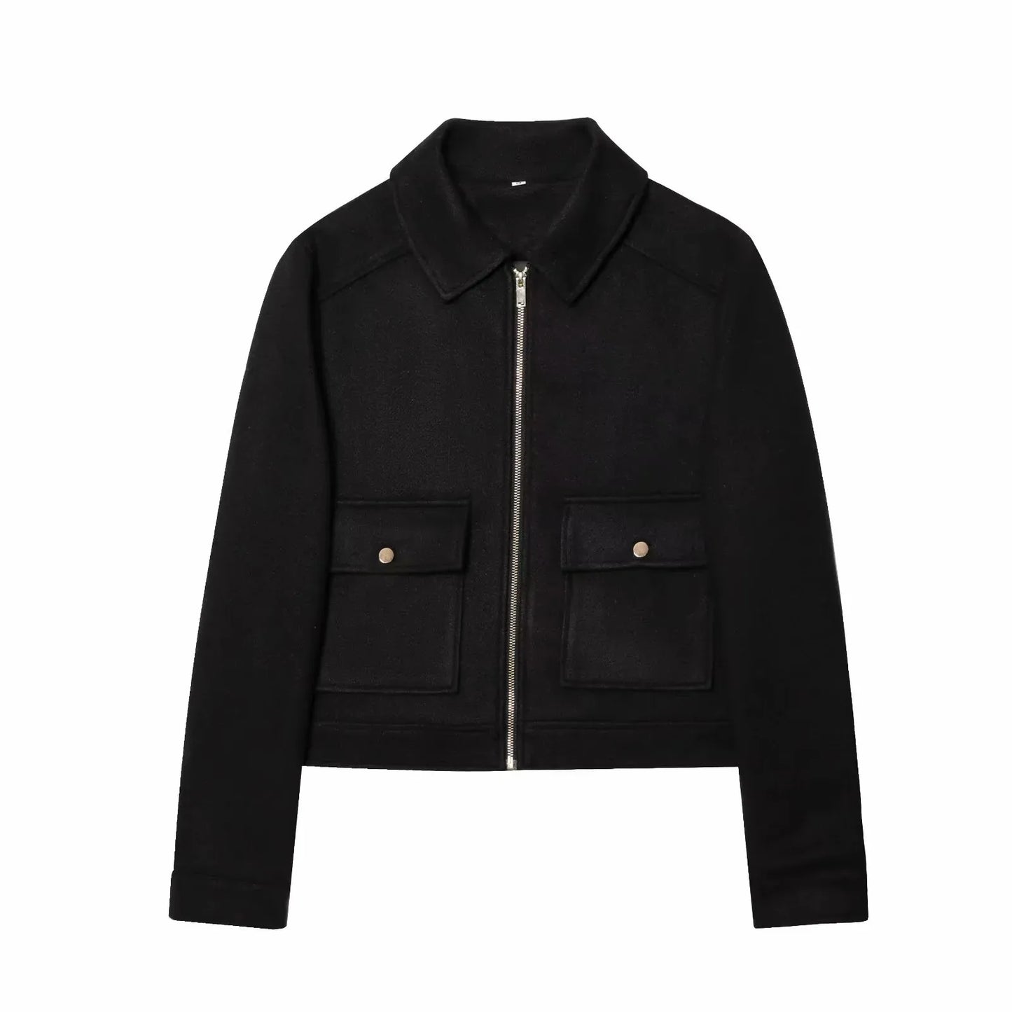 Warm Women's Parka Jacket with Pockets