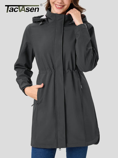 Breathable Lightweight Water Resistant Ladies Parka Jacket