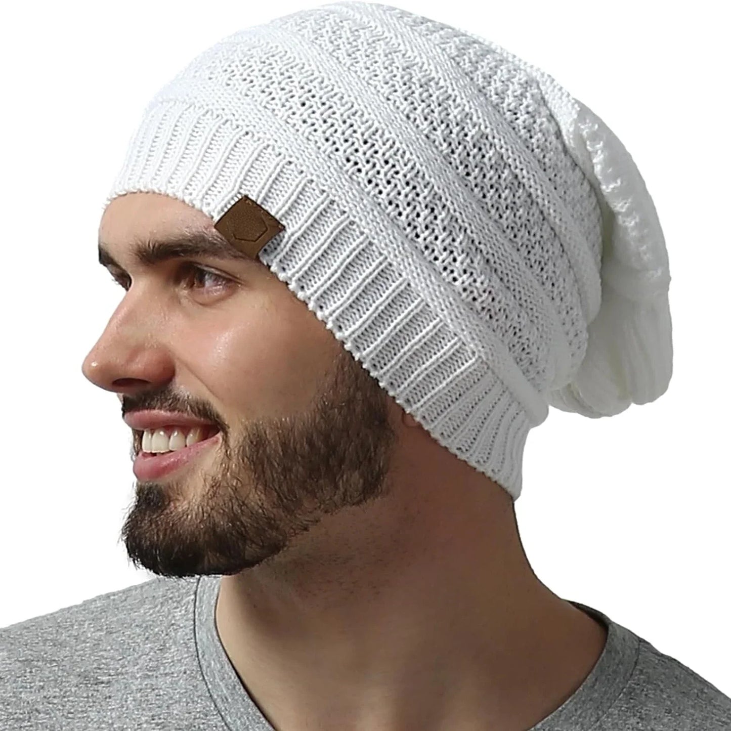 Warm Faux Fur Knit Hat