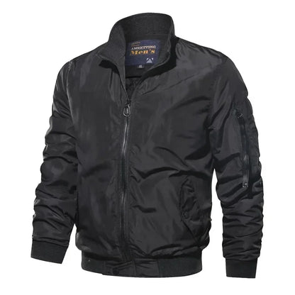 Men's Fitted Classic Bomber Coat