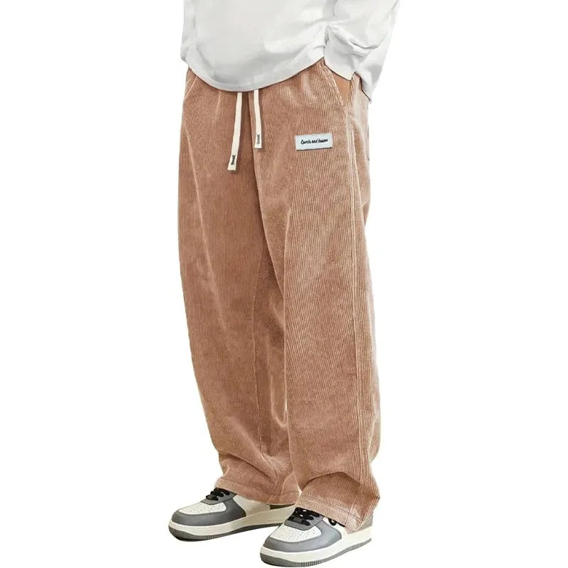 Relaxed Fit Corduroy Casual Pants