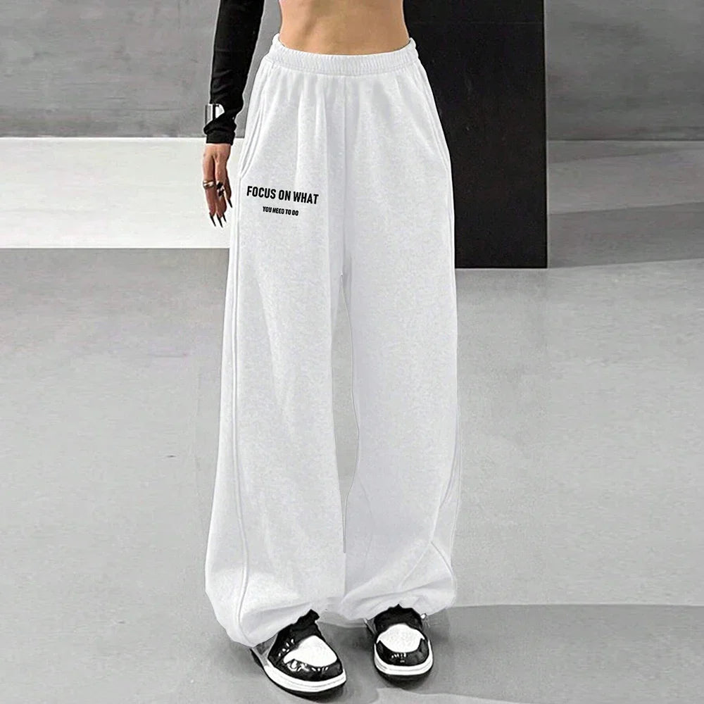Comfortable High Waist Wide Leg Casual Pants
