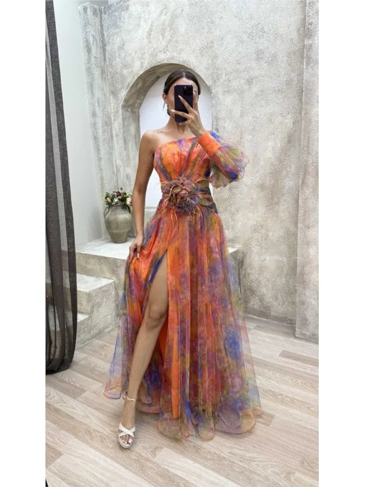 Beautiful Floor Length Floral Maxi Dress - BritishElegance