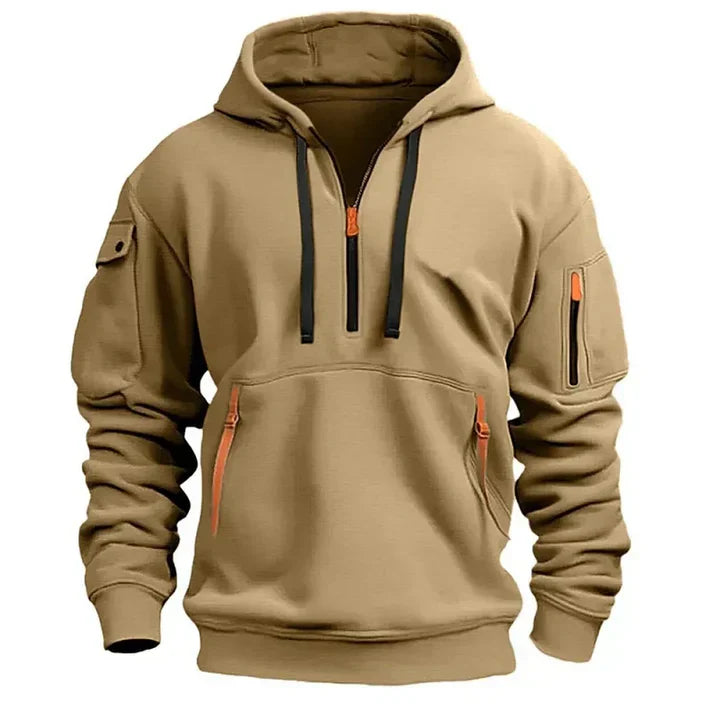Men's athletic half-zip pullover