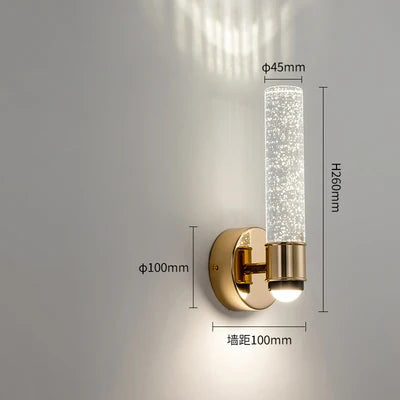 Sparkling Glass Crystal LED Wall Lights